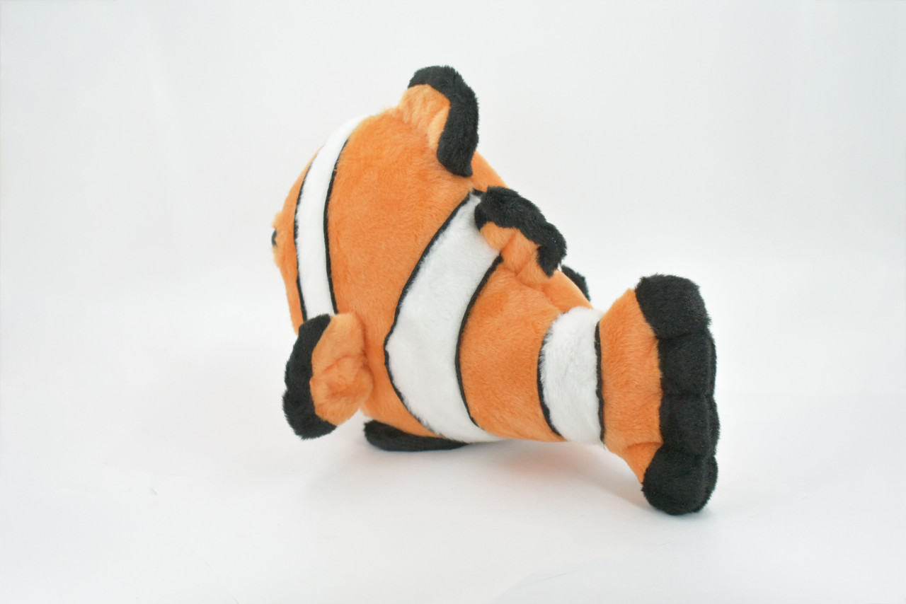 Clown Fish, Tropical Reef Fish, Nemo, Anemonefish Stuffed Fish Educational, Plush Toy, Kids, Realistic Figure, Lifelike Model, Replica, Gift,       13"     F1236 B261