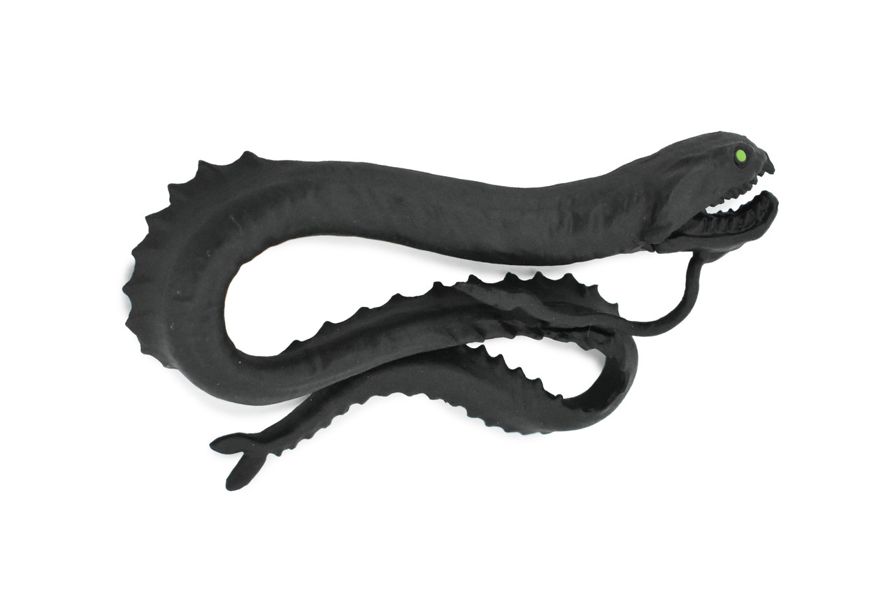 Dragonfish, Stomiidae family, Dragon Fish, Angler Saltwater Fish, Plastic, Realistic, Figure, Model, Replica, Toy, Kids, Educational, Gift,    3"  