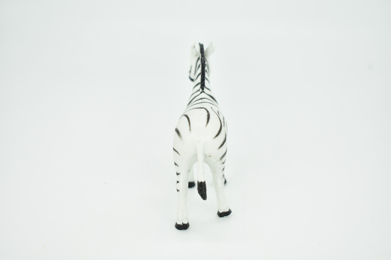 Zebra, Plastic Toy Animal, Kids Gift, Realistic Figure, Educational Model, Replica, Gift,          3 1/2"     F381 B90