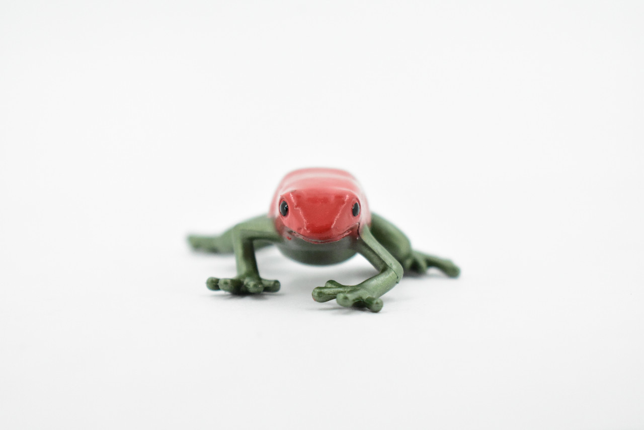 Small Plastic Toy Frogs One Red Stock Photo 379766533