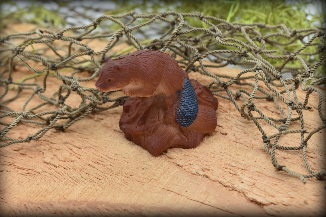 Beaver, Castor, Very Nice Plastic Animal, Educational, Toy, Kids, Realistic Figure, Lifelike Model, Figurine, Replica, Gift, 2" F422 B8 