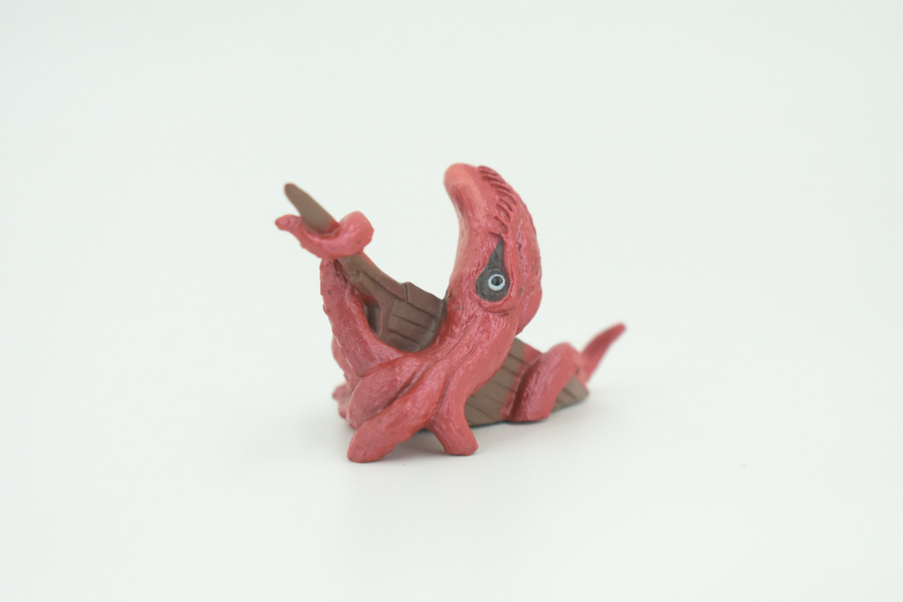 Kraken, Legendary Giant Squid, Rubber, Hand Painted, Realistic, Figure, Model, Replica, Toy, Kids, Educational, Gift, 2 3/4 inches long     F4234 B376