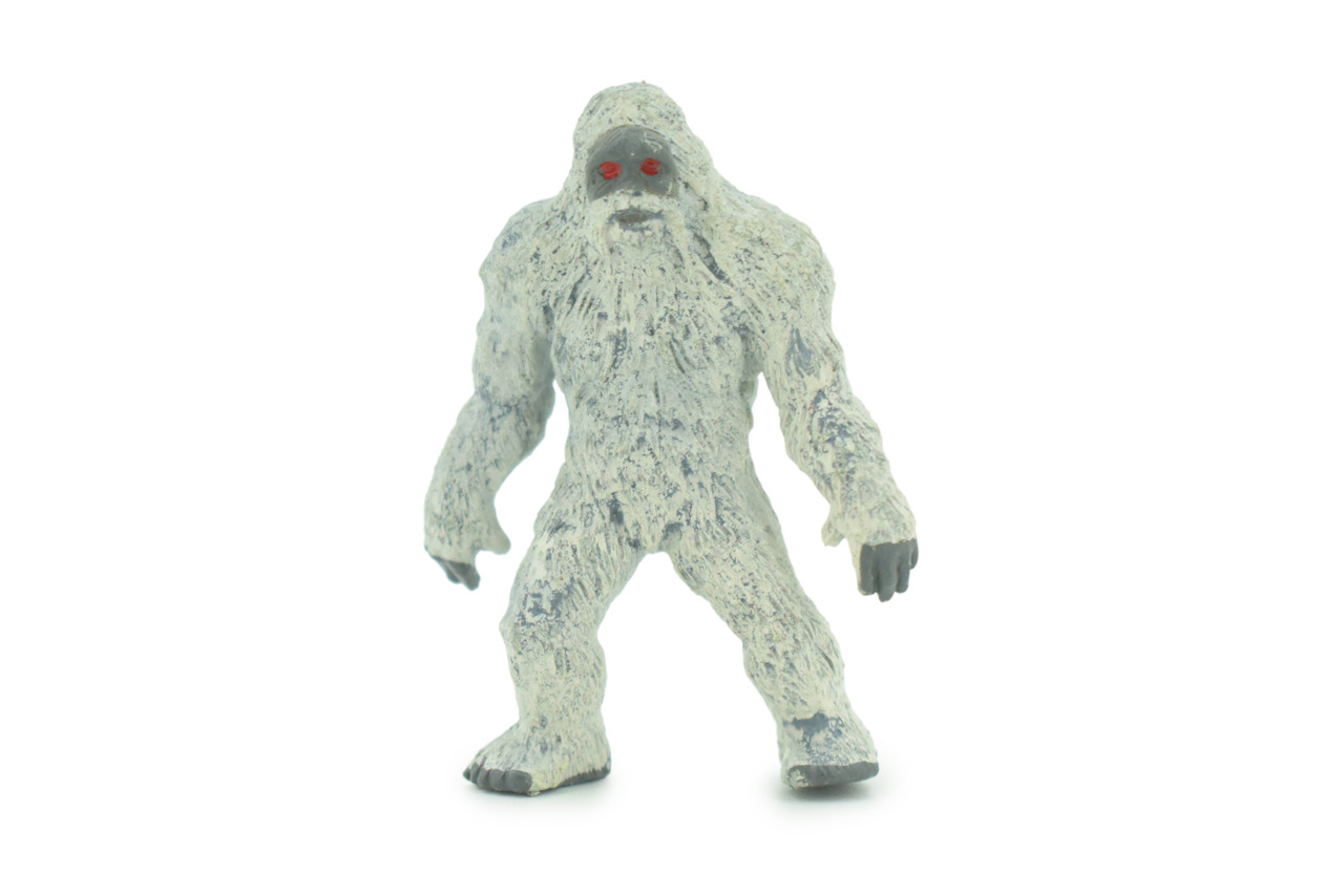 Yeti, Abominable Snowman, Rubber, Hand Painted, Realistic, Figure, Model, Replica, Toy, Kids, Educational, Gift, 2 1/4" F4235 B376