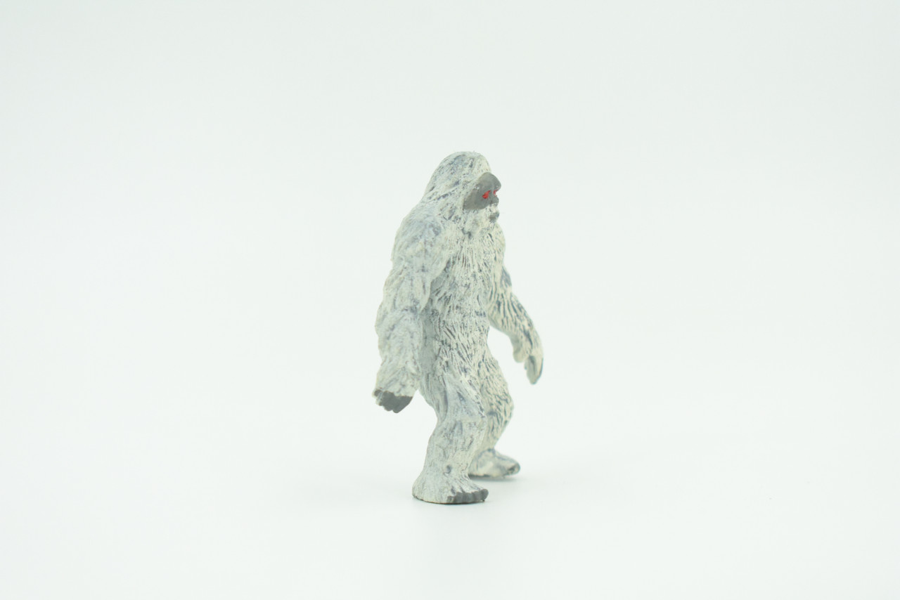 Yeti, Abominable Snowman, Rubber, Hand Painted, Realistic, Figure, Model, Replica, Toy, Kids, Educational, Gift,   2 1/4"   F4235 B376