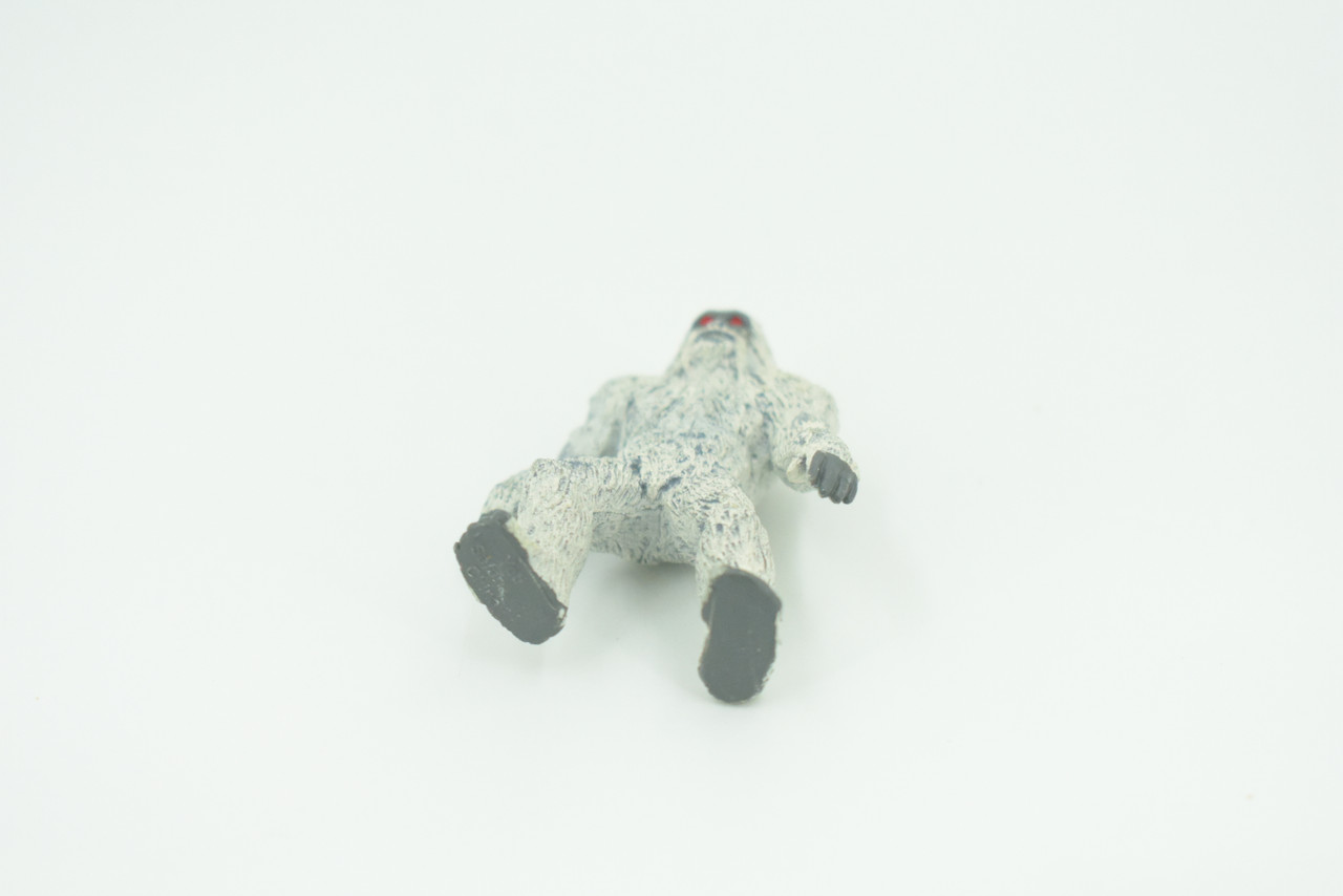Yeti, Abominable Snowman, Rubber, Hand Painted, Realistic, Figure, Model, Replica, Toy, Kids, Educational, Gift,   2 1/4"   F4235 B376