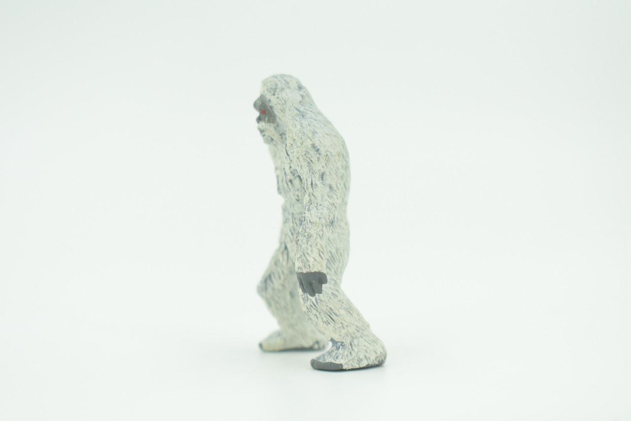Yeti, Abominable Snowman, Rubber, Hand Painted, Realistic, Figure, Model, Replica, Toy, Kids, Educational, Gift,   2 1/4"   F4235 B376