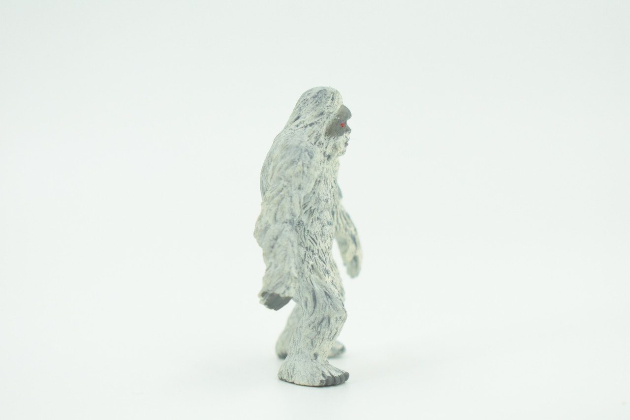 Yeti, Abominable Snowman, Rubber, Hand Painted, Realistic, Figure, Model, Replica, Toy, Kids, Educational, Gift,   2 1/4"   F4235 B376