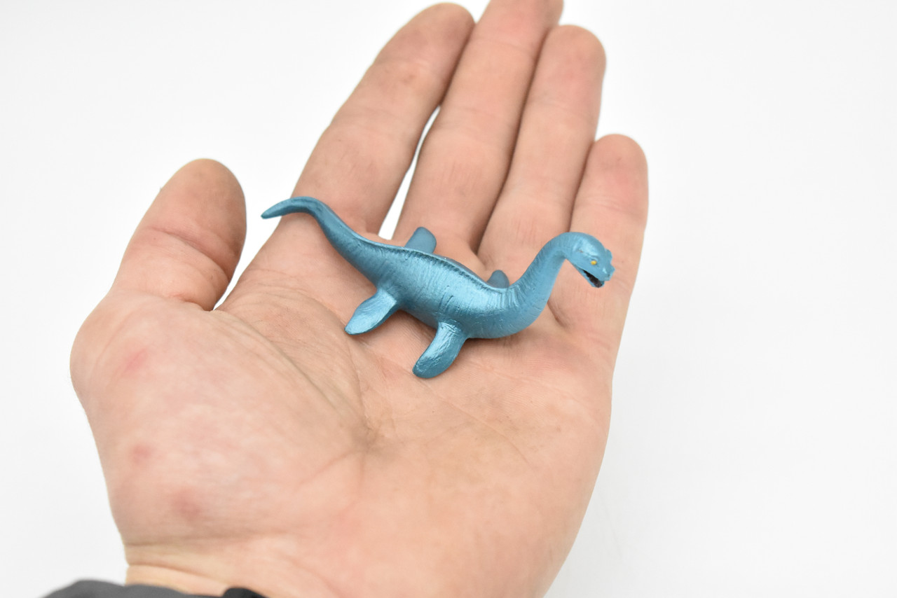Loch Ness Monster, Nessie, Rubber, Hand Painted, Realistic, Figure, Model, Replica, Toy, Kids, Educational, Gift,     3 1/2" 