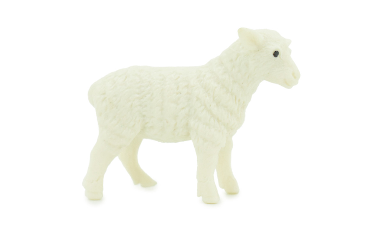 Sheep, Lamb, ewe, Very Nice Plastic Animal, Educational, Realistic Figure, Lifelike Model, Figurine, Replica, Gift, 2" F4259 B375