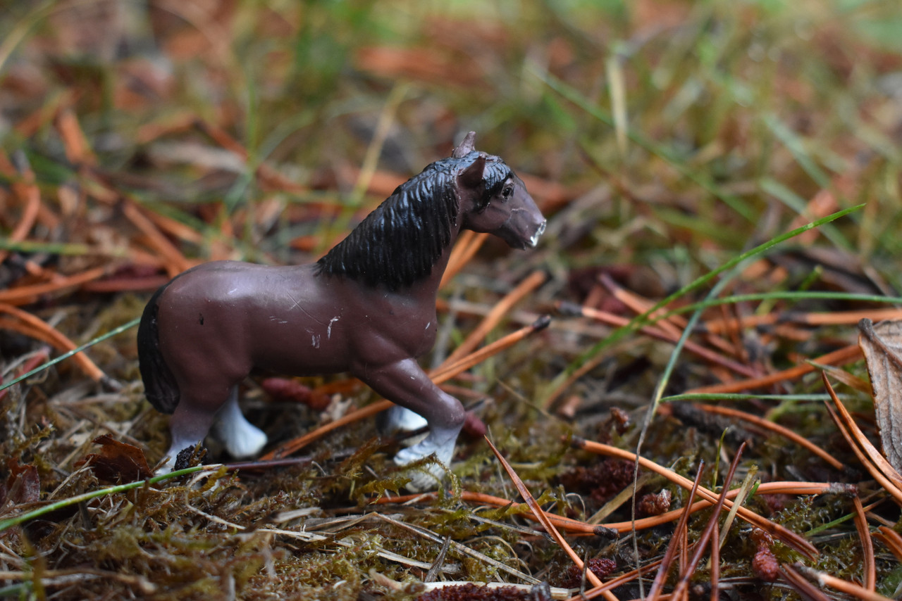 Horse, Shire, Very Nice Plastic Animal, Educational, Realistic Figure, Lifelike Model, Figurine, Replica, Gift,    2 1/8"    F4260 B375