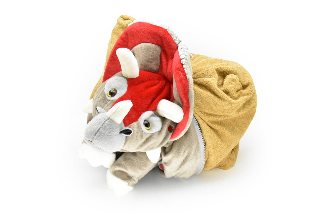 Triceratops Dinosaur, Stuffed Animal converts into a Pillow - F4323 B300