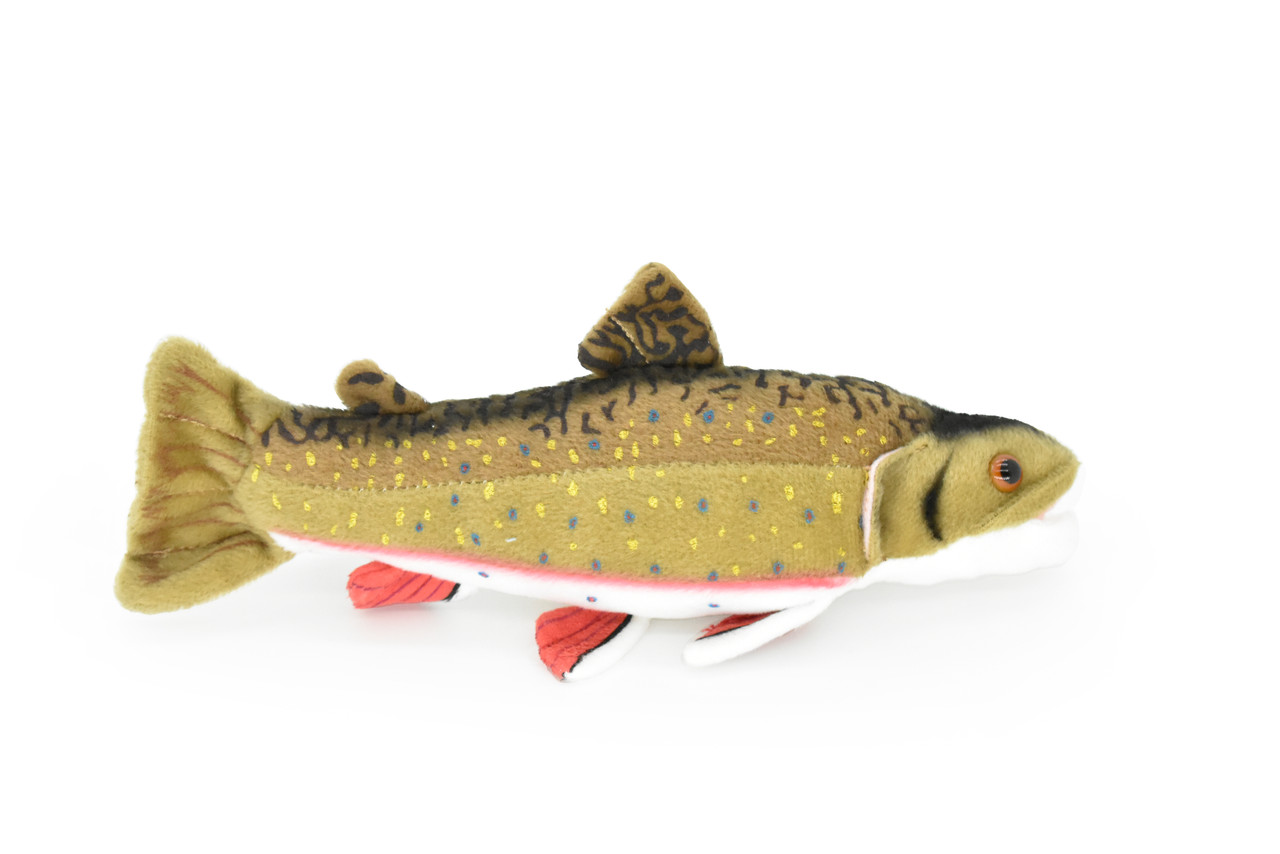 Brook Trout, Brookie, Very Nice Plush Fish, Stuffed Animal, Educational, Toy, Kids, Realistic Figure, Gift,         10"