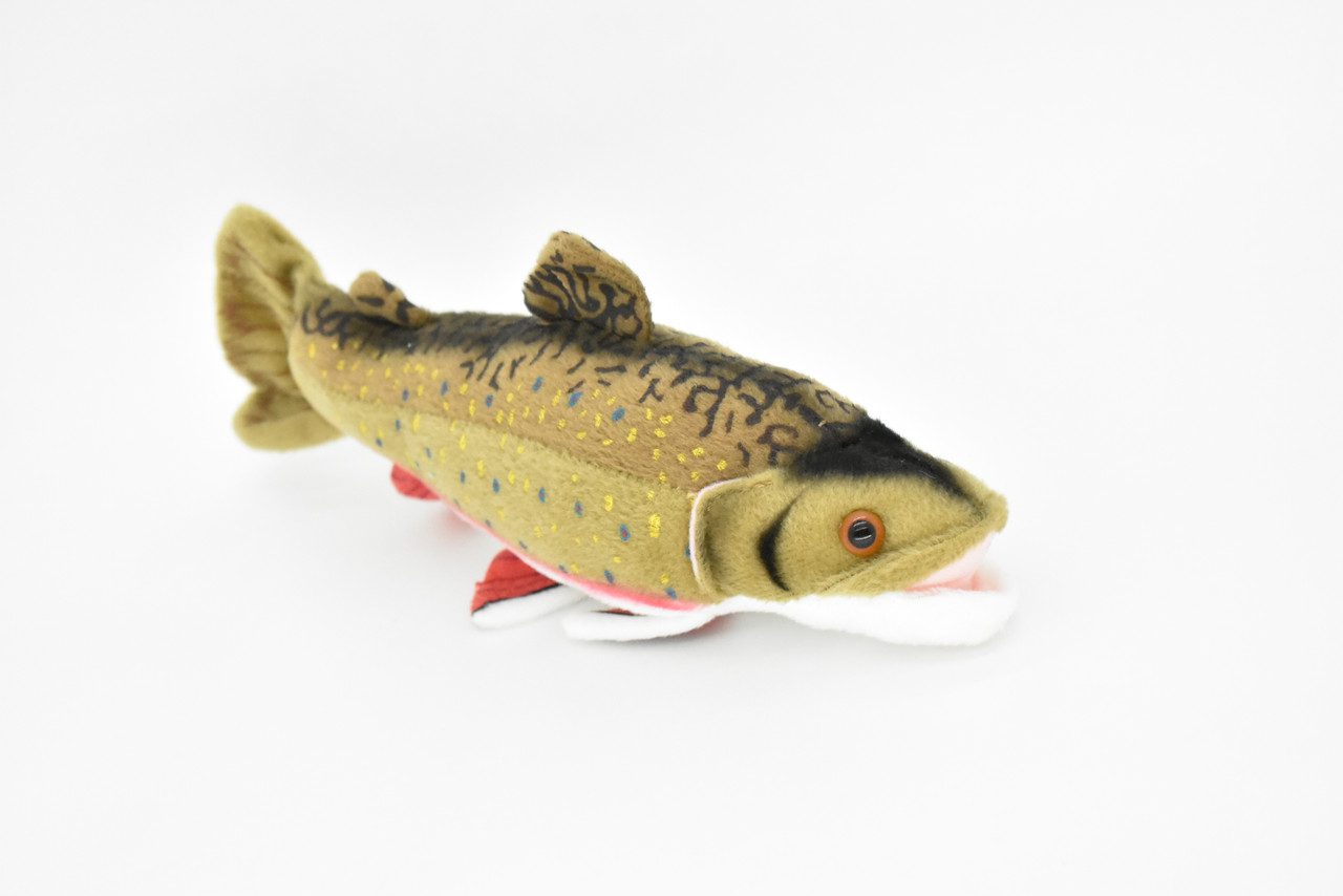 Brook Trout,  Brookie,  Fish, Realistic, Lifelike, Stuffed, Soft, Toy, Educational, Animal, Kids, Gift, Very Nice Plush Animal          10"         F4332 BB61