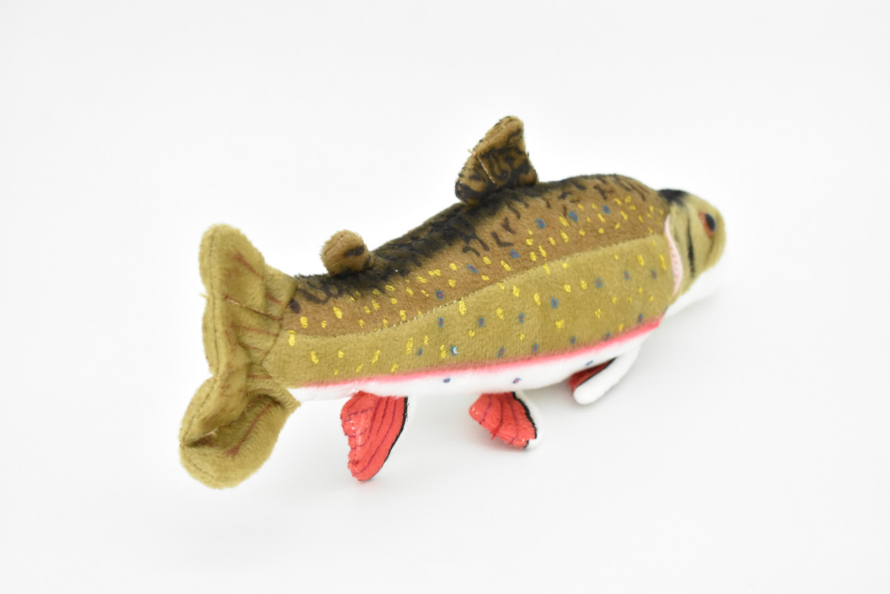 Brook Trout Plush Toy, Realistic Stuffed Animal, Brookie, Soft Plush Fish, Stuffed Fish, Educational, Toy, Kids, Gift,         10"         F4332 BB61        