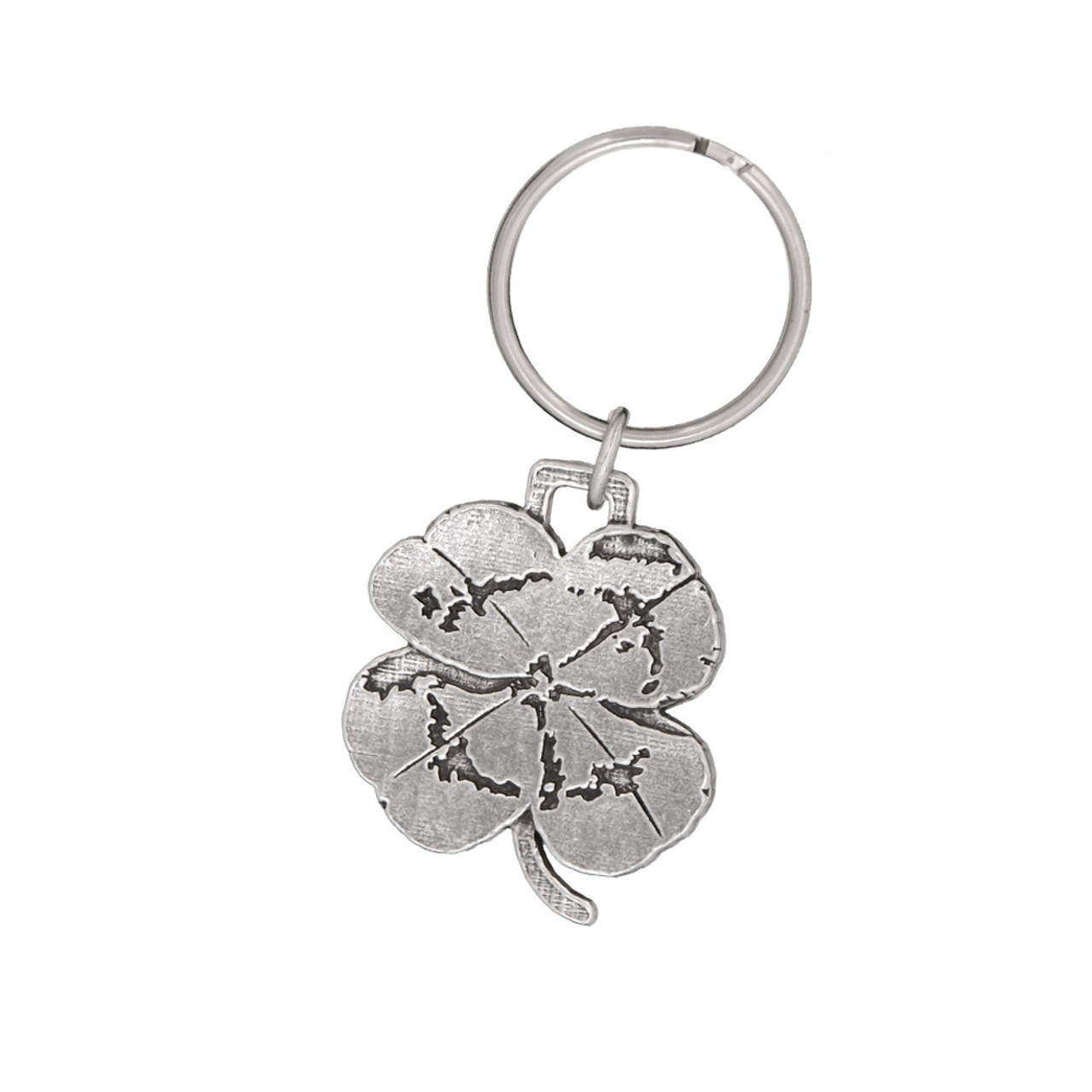 4 Leaf Clover Pewter Keychain, A1034KC