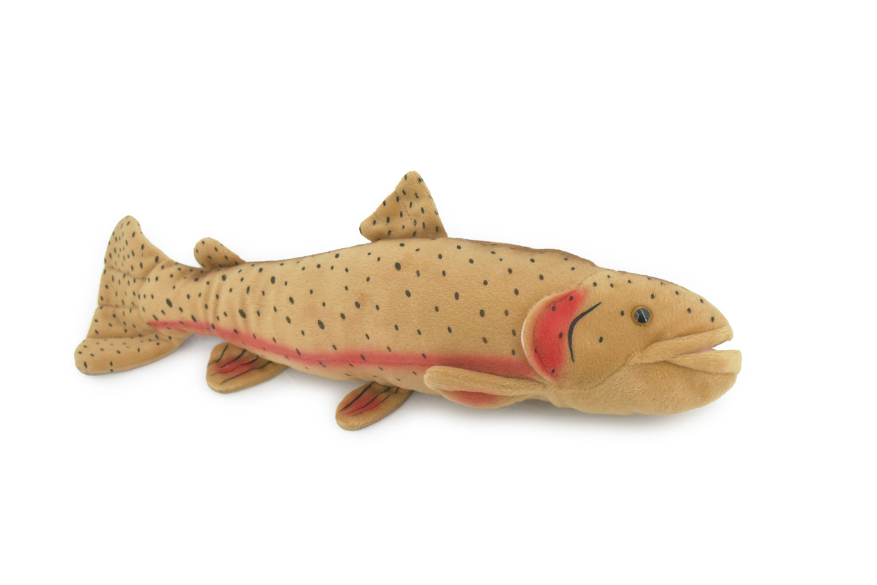Cutthroat Trout, Very Nice Plush Fish, Stuffed Animal, Educational, Toy, Kids, Realistic Figure, Gift,       17"