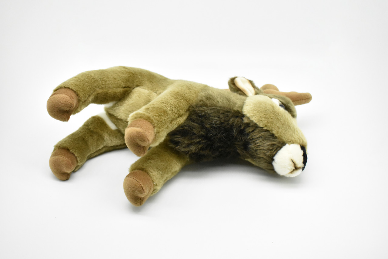Elk Plush Toy, Realistic Stuffed Animal, Wapiti, Lifelike, Stuffed Elk, Soft, Toy, Educational, Kids, Gift     12"    F4501 BB51
