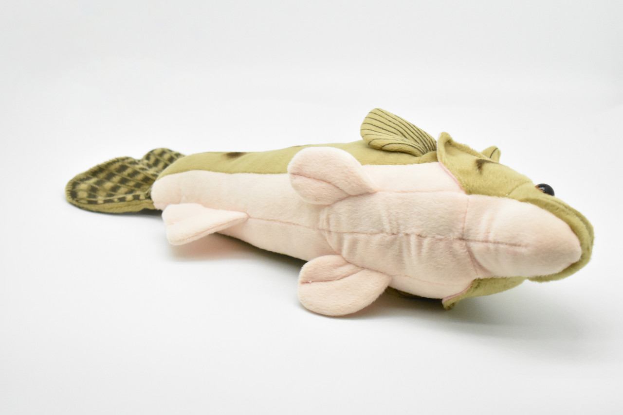 Walleye Plush Toy, Realistic Stuffed Animal, Fish, Pikeperch, Yellow Pike, Soft Plush Fish, Stuffed Fish, Educational, Toy, Kids, Fishing Gift,    17"    F4085 BB54