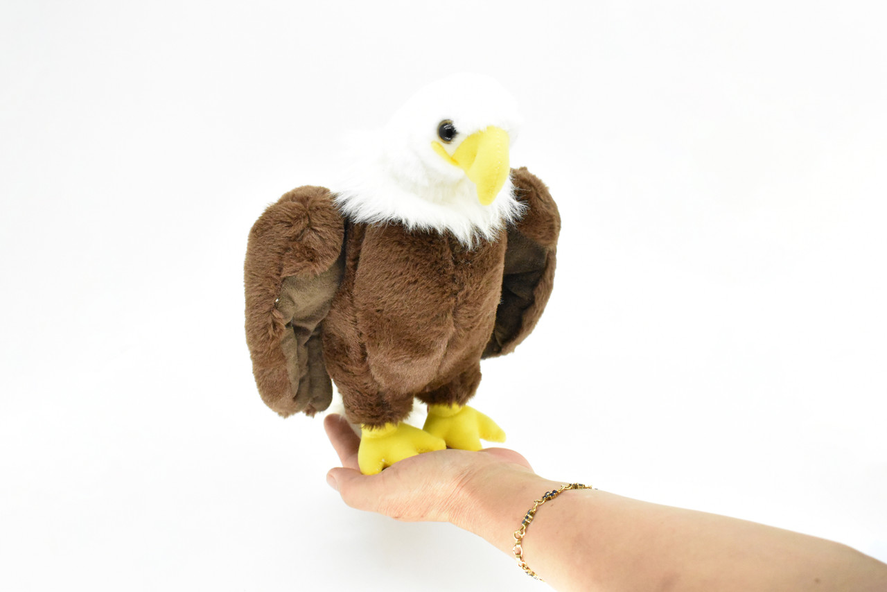 Bald Eagle, Realistic Stuffed Bird Soft Toy Educational Kids Gift Very Nice Plush Animal   10"   F080 BB16