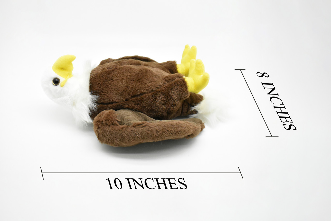 Bald Eagle, Realistic Stuffed Bird Soft Toy Educational Kids Gift Very Nice Plush Animal   10"   F080 BB16