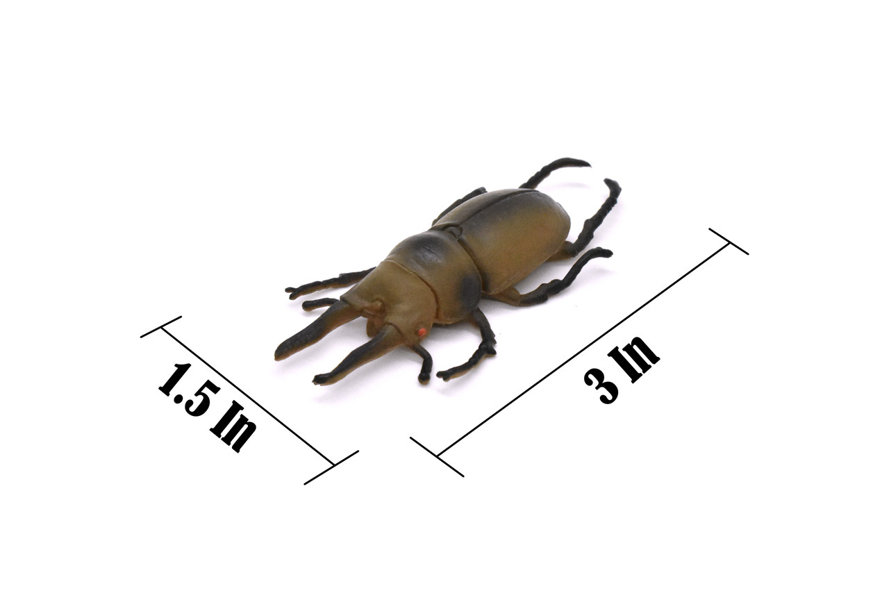 Stag Beetle, Very Nice Rubber Reproduction    2 1/4"     CWG08 B13