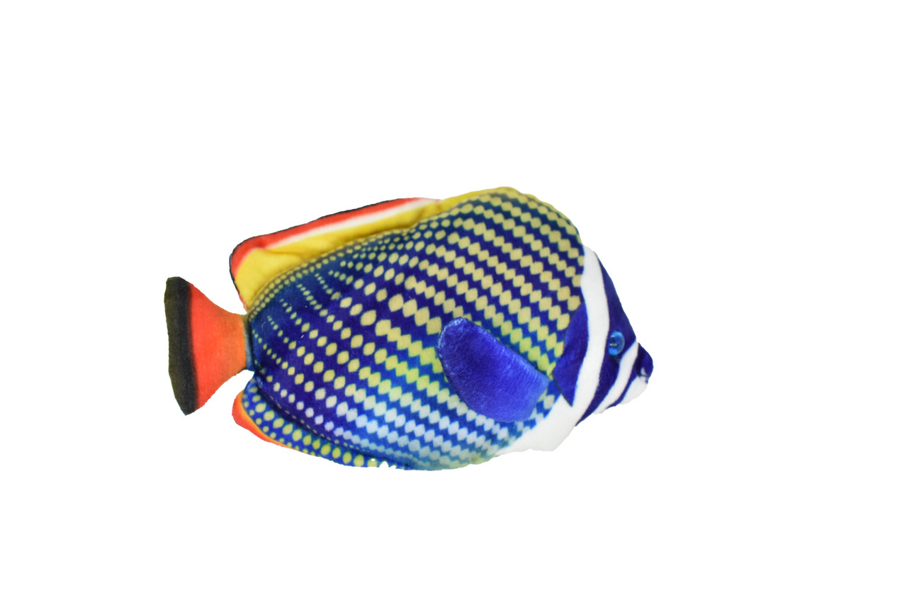 Butterfly Fish, Redtail, Tropical Fish Magnet, Fish Design, Realistic Figure, Educational, Figure, Lifelike, Model, Figurine, Replica,   5 1/2 Inches.