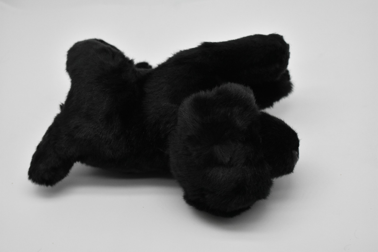 Black Labrador Plush Toy, Realistic Stuffed Puppy, Black Lab, Dog, K9, Stuffed Dog, Educational, Toy, Kids, Gift,    8"   CC01 BB51