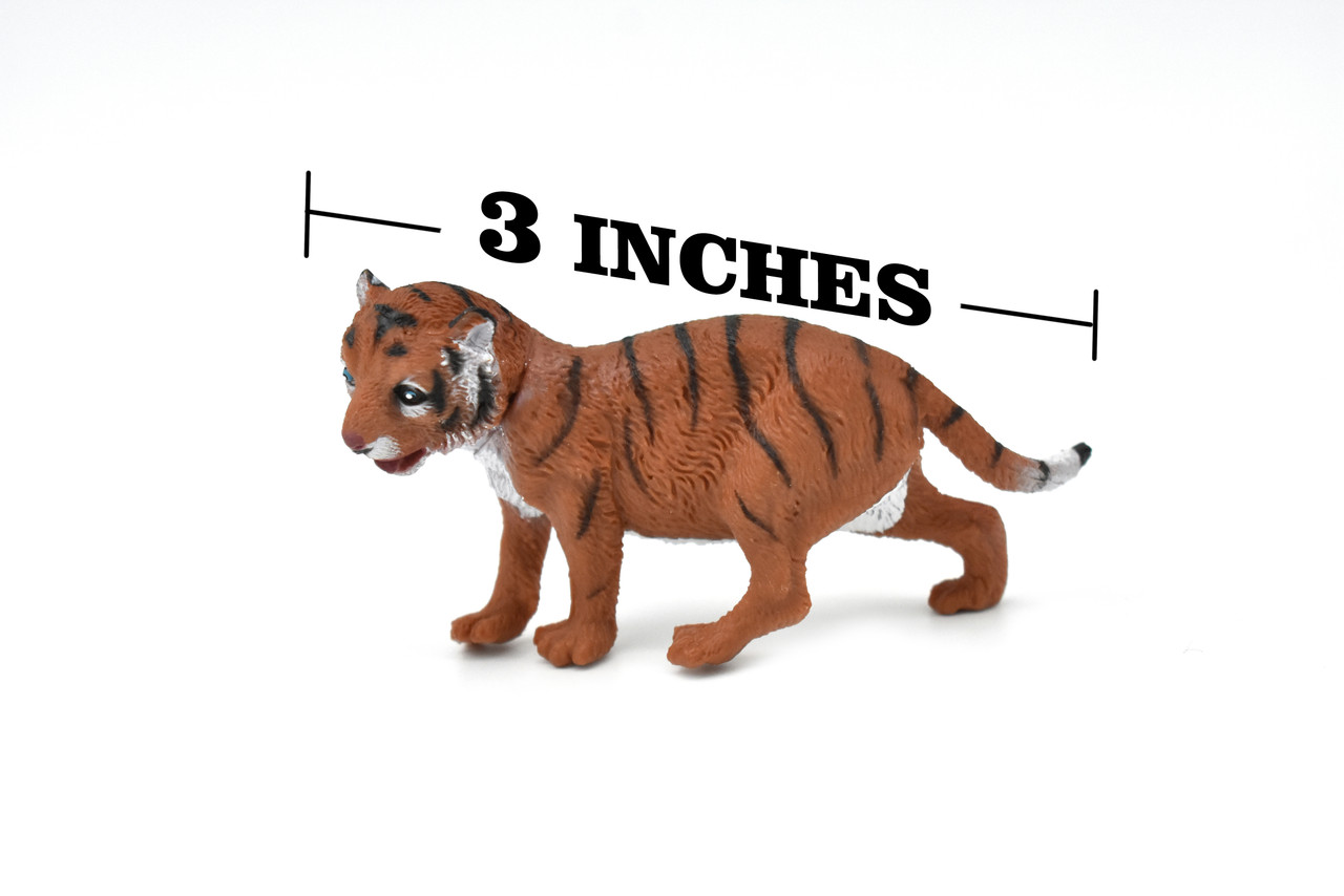 Tiger Cub, Realistic Toy Model Plastic Replica Animal Kids Educational Gift  3" F4416 B191