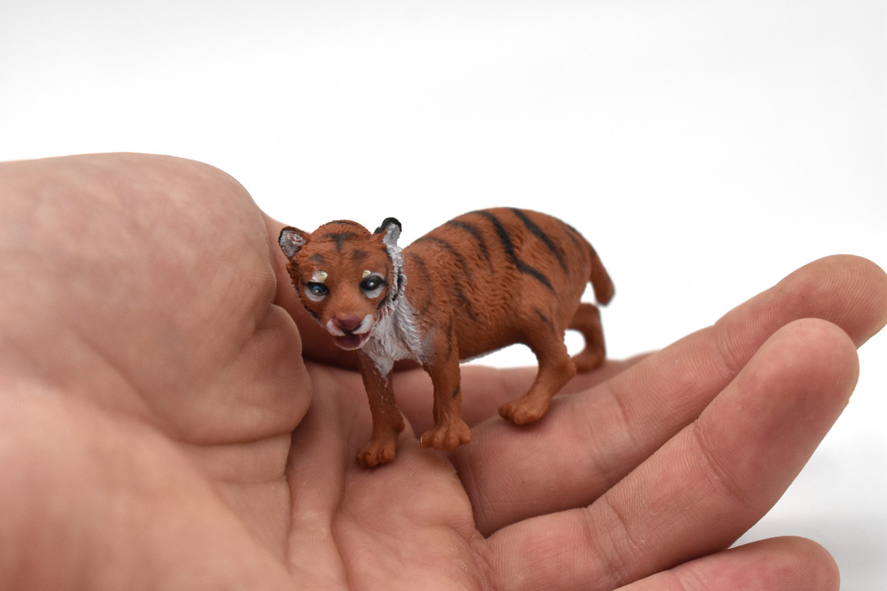 Tiger Cub, Realistic Toy Model Plastic Replica Animal Kids Educational Gift  3" F4416 B191