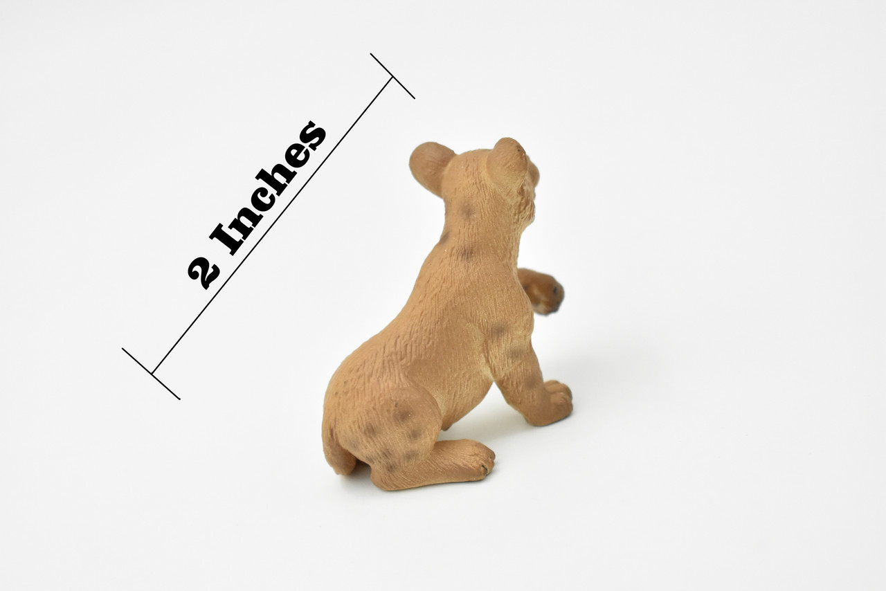Lion Cub Sitting, Museum Quality  Plastic Replica  2"  M130-B649
