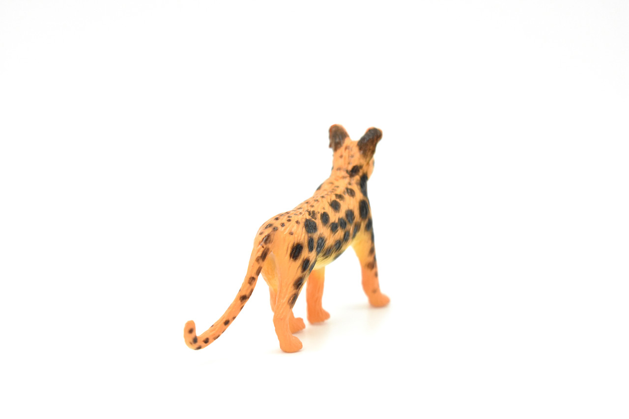 Serval Cat, Plastic Replica 3"L x 1.7"T ~ F4445 B55