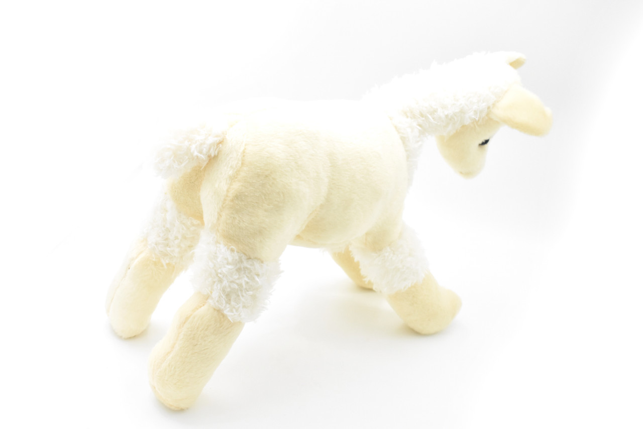 Llama, White Realistic Cute Stuffed Animal Plush Toy, Kids Educational Gift  15" PZ038 B478