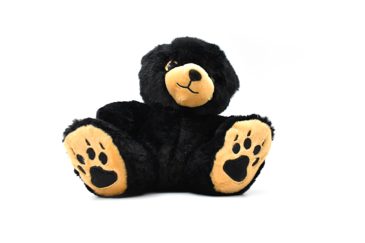 Black Bear, Sitting, Sweet Feet, Very Nice Plush Animal   7"  CWG65 BB17