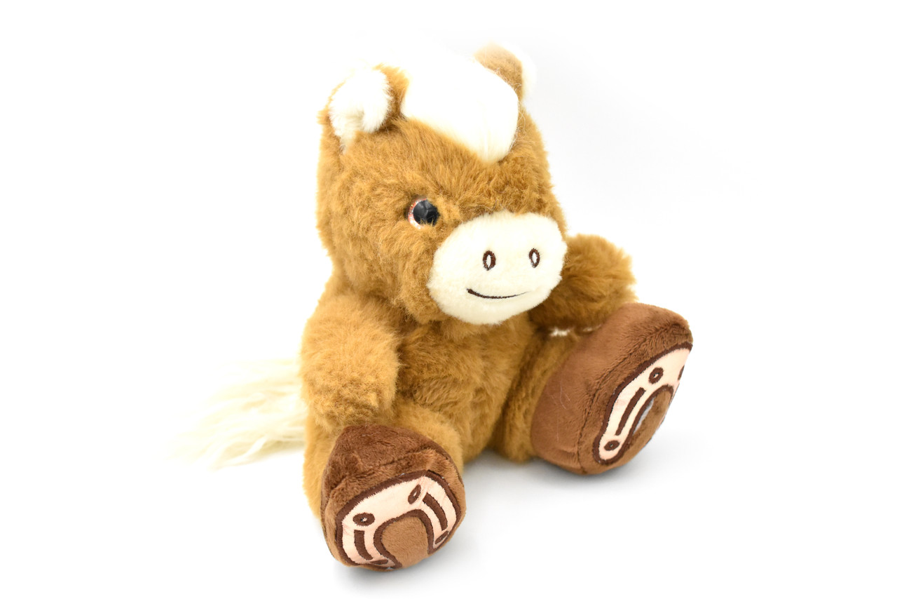 Horse, Sitting, Sweet Feet, Realistic Cute Stuffed Animal Plush Toy, Kids Educational Gift   7"   CWG66 BB17