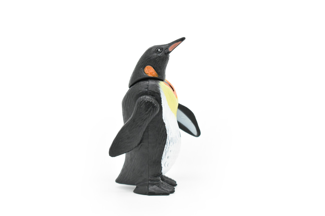 Penguin, Emperor, Movable Parts, Very Nice Plastic Design, Educational, Diorama, Realistic Figure, Lifelike, Replica, Toy, Kids,  3 Inches. 