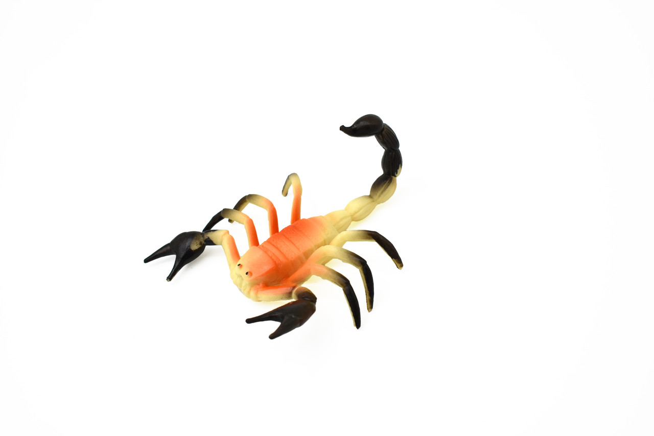 Scorpion, Rubber Toy Animal, Realistic Figure, Model, Replica, Kids Educational Gift,        4"         CWG50 B155