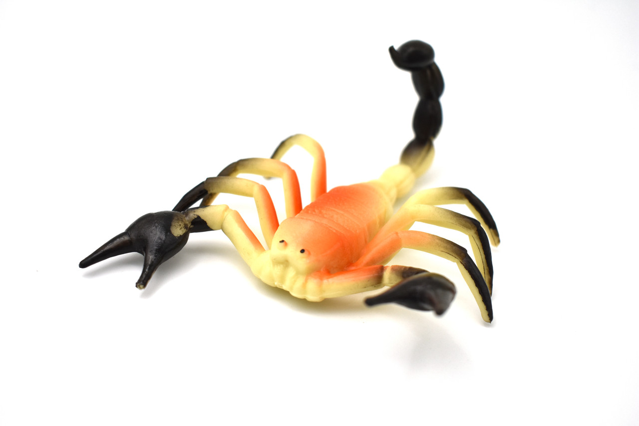Scorpion, Arachnids, Very Nice Plastic Design, Educational, Diorama, Realistic Figure, Lifelike, Replica, Toy, Kids,  4 Inches.