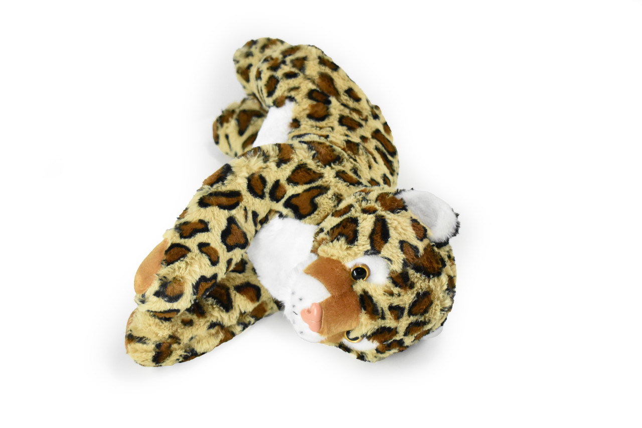 Leopard, Laying Down Realistic Cute Stuffed Animal Plush Toy, Kids Educational Gift  20"   F065 BB8