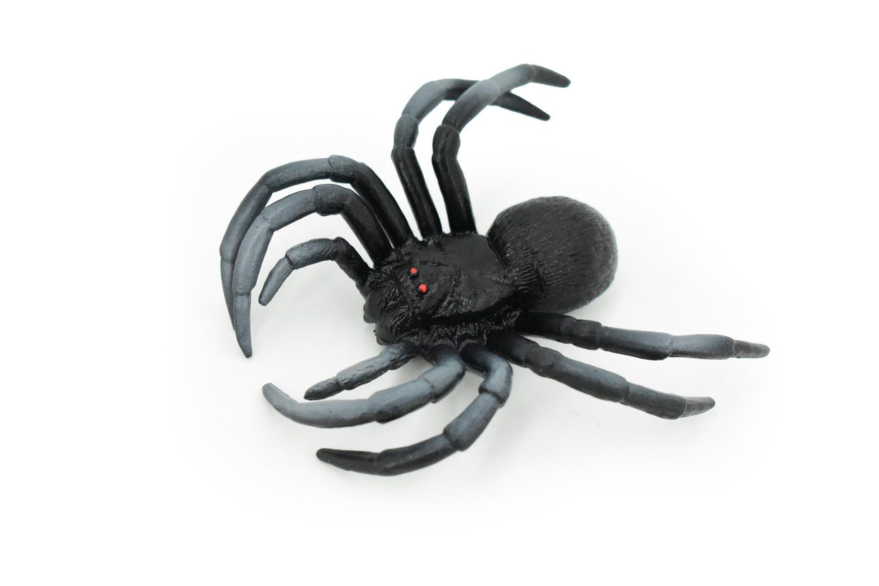 Spider, Black Tarantula, Plastic Toy Insect, Kids Gift, Realistic Figure, Educational Model, Replica, Gift,       4"       CWG47 B155