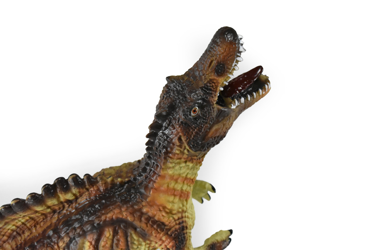 Spinosaurus, Dinosaur, Prehistoric, Cretaceous, Museum Quality, Rubber, Hand Painted, Realistic, Figure, Model,  Toy, Kids, Educational, Gift,      24"     CWG72 BB20                                                                  