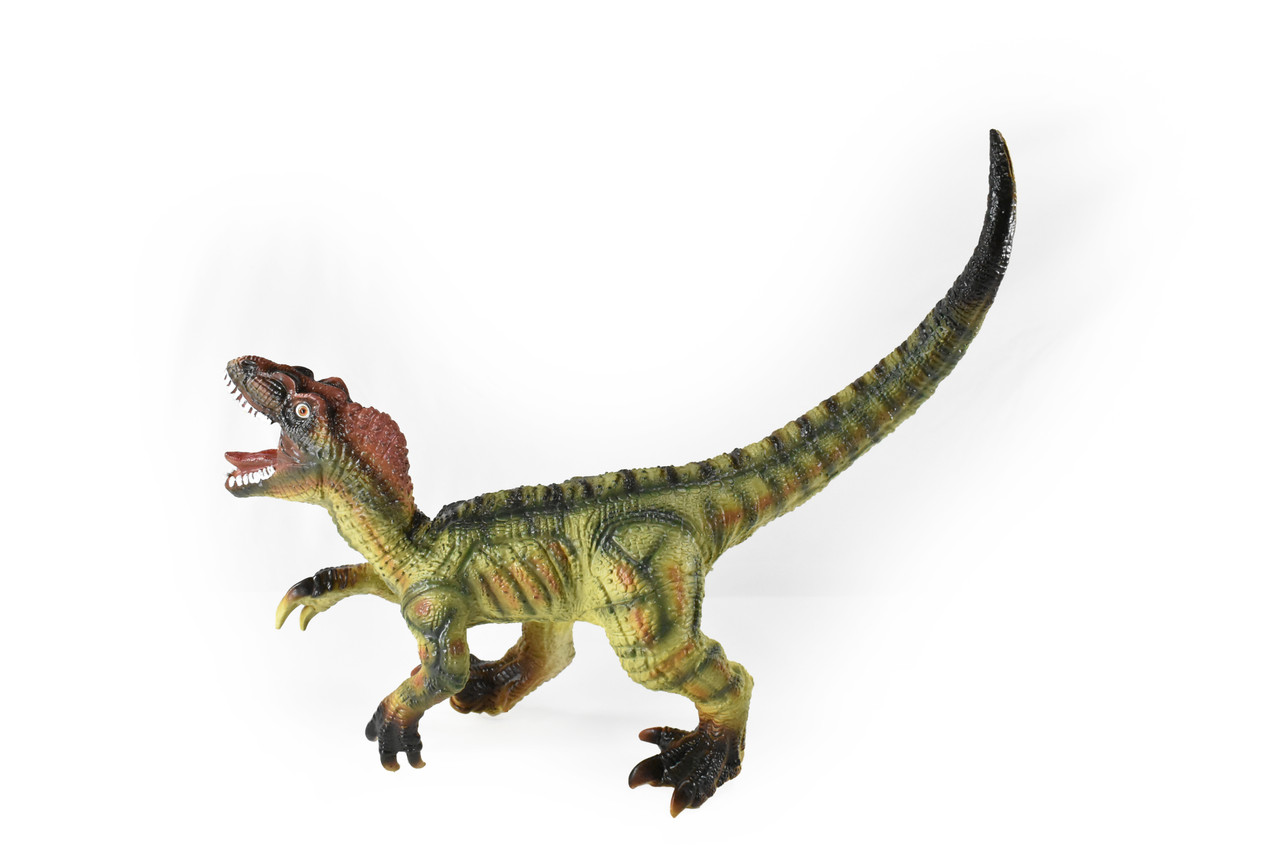 Velociraptor, Dinosaur, Prehistoric, Cretaceous, Museum Quality, Rubber, Hand Painted, Realistic, Figure, Model,  Toy, Kids, Educational, Gift,       20"   CWG73 BB21 