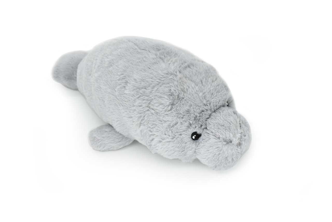 Simulation Manatee Plush Toy - Gray Long Lifelike Dugong Stuffed Toys, Super So