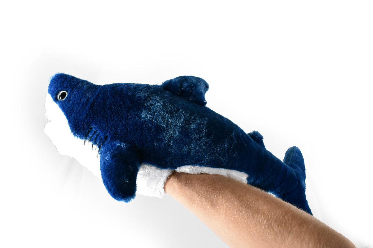 Mako Shark, Hand Puppet Realistic, Stuffed, Soft, Toy, Educational, Kids, Gift, Plush Animal   20"  PZ041 B450