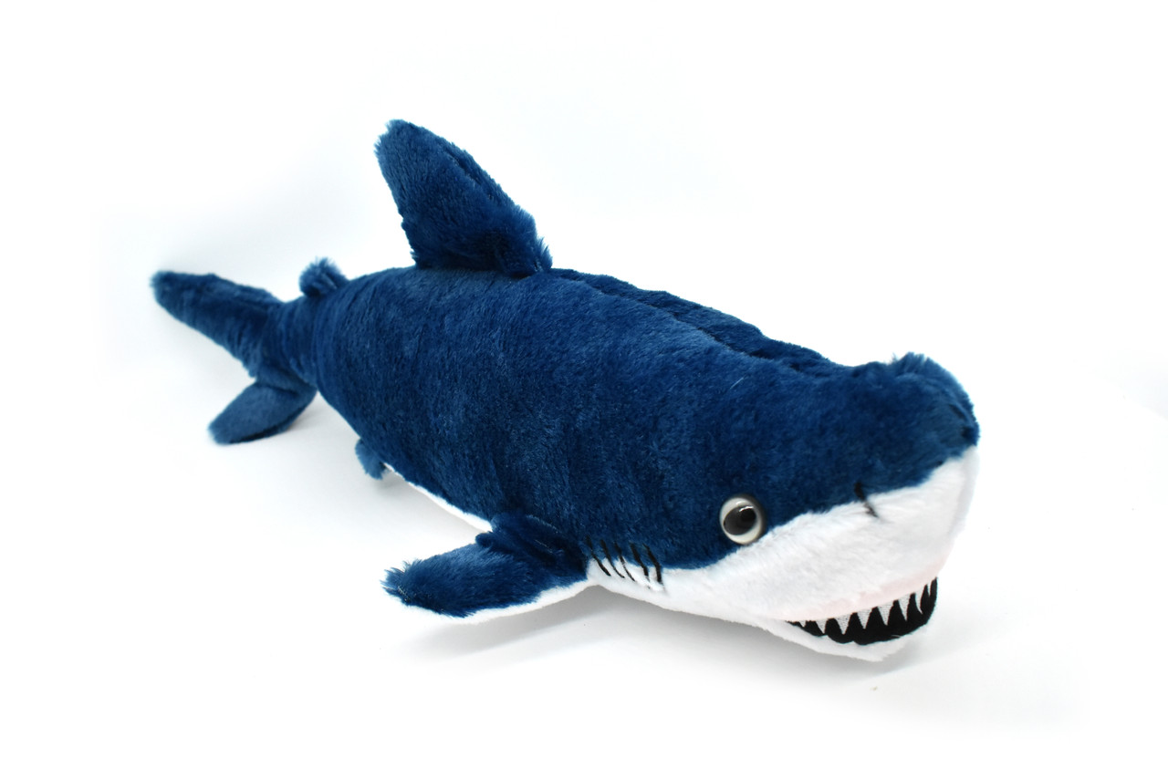 Mako Shark, Hand Puppet Realistic, Stuffed, Soft, Toy, Educational, Kids, Gift, Plush Animal   20"  PZ041 B450