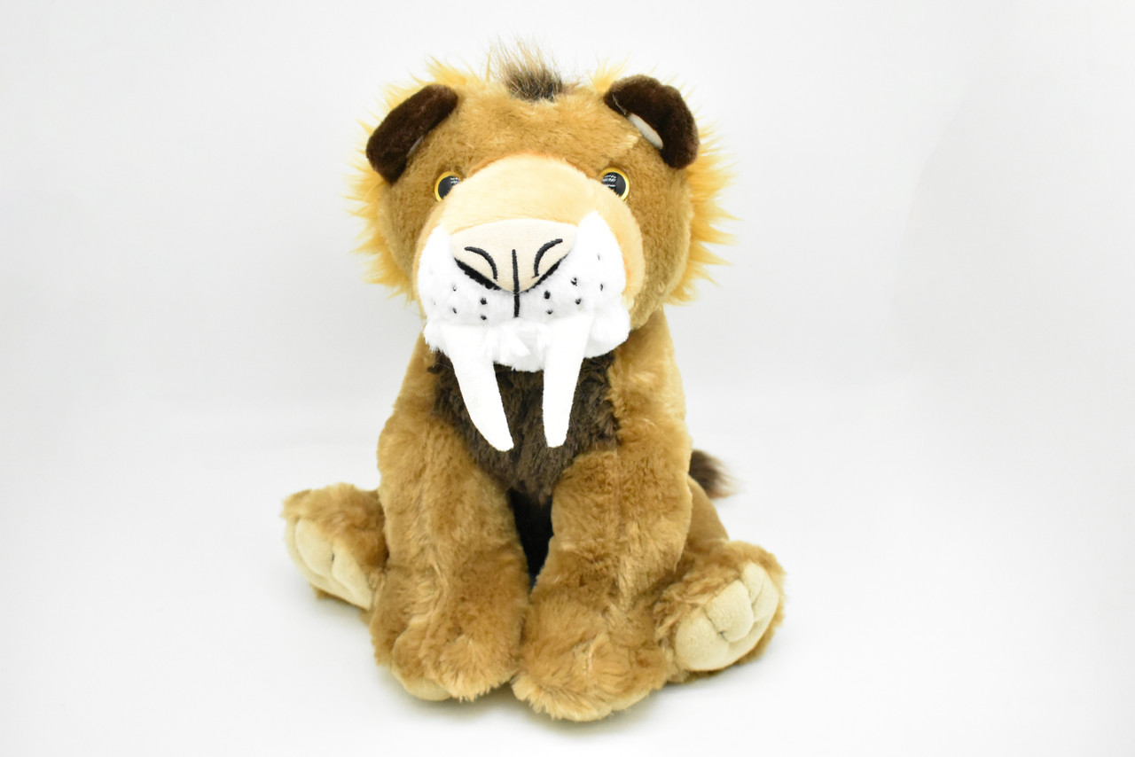 Saber-toothed Cat, Sitting  Very Nice Plush Animal   12"  ~  F4362 B470