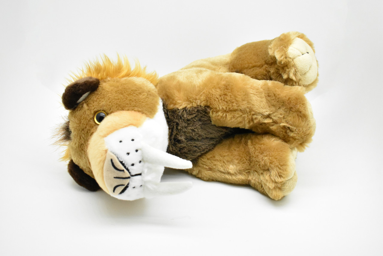 Saber-toothed Cat, Sitting  Very Nice Plush Animal   12"  ~  F4362 B470