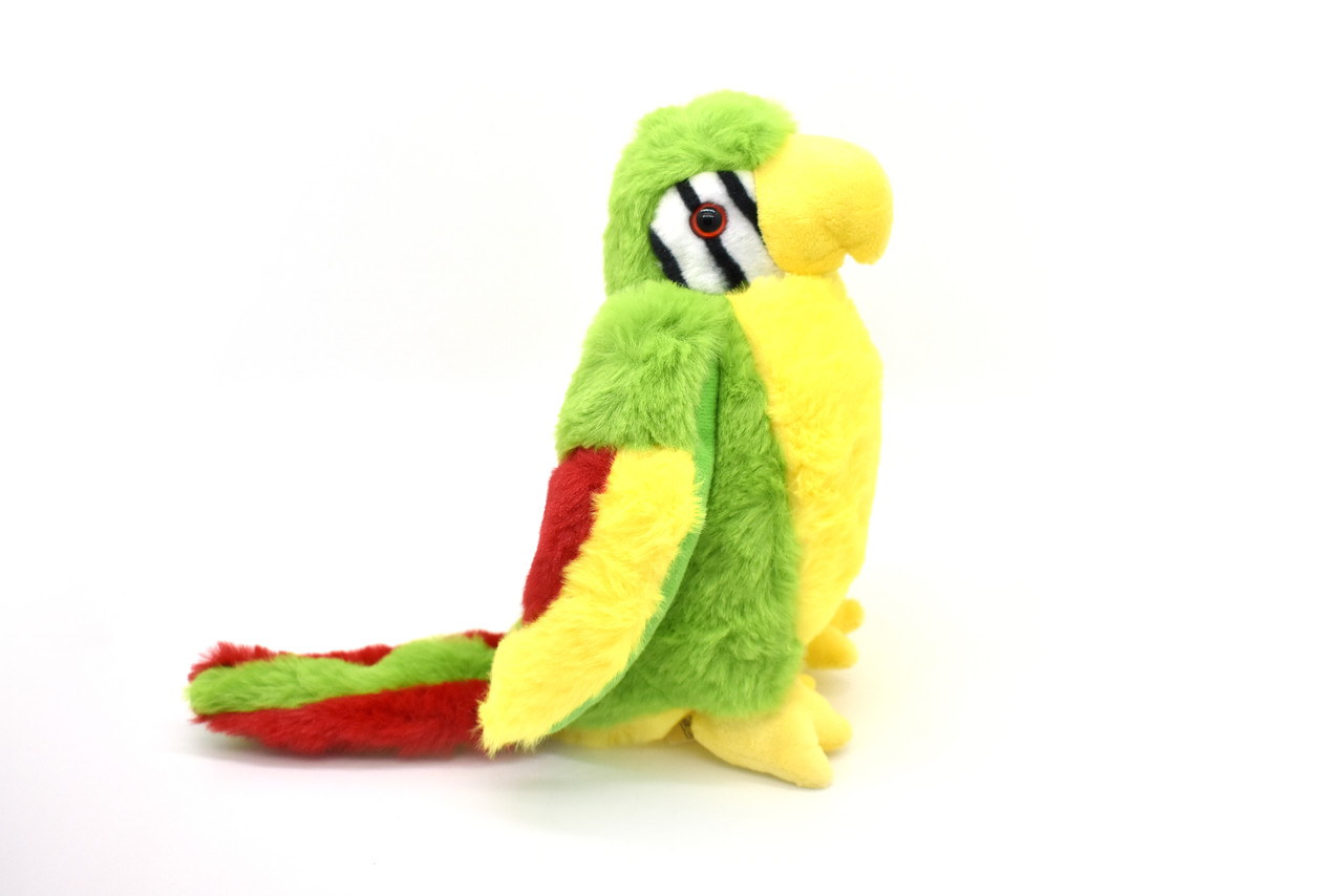 Parrot, Green, Very Nice Plush Animal   9"  G010-B433