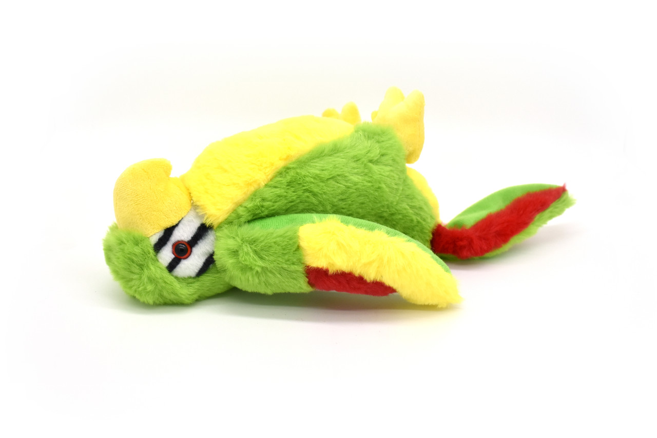 Parrot, Green, Very Nice Plush Animal   9"  G010-B433