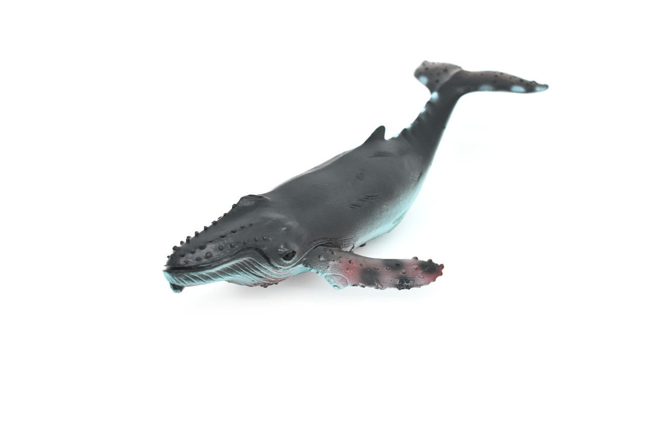 Humpback Whale, Hand Painted, High Quality, Soft Rubber Whale, Realistic, Toy Figure, Model, Replica, Kids, Educational, Gift,    9 Inches