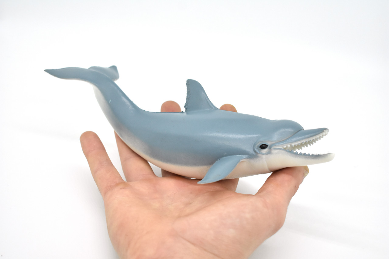 Dolphin, Porpoise, Bottlenose, Marine Mammal, Soft Rubber, Realistic, Figure, Model, Toy, Kids, Educational,     9 Inches.